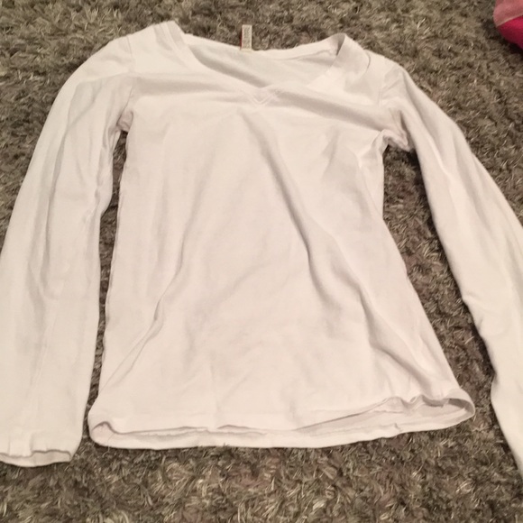 Plain white long sleeve shirt - Picture 1 of 1